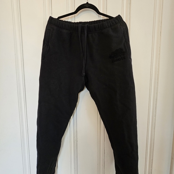 Used Medium Men's Black Roots Sweatpants - Picture 2 of 14